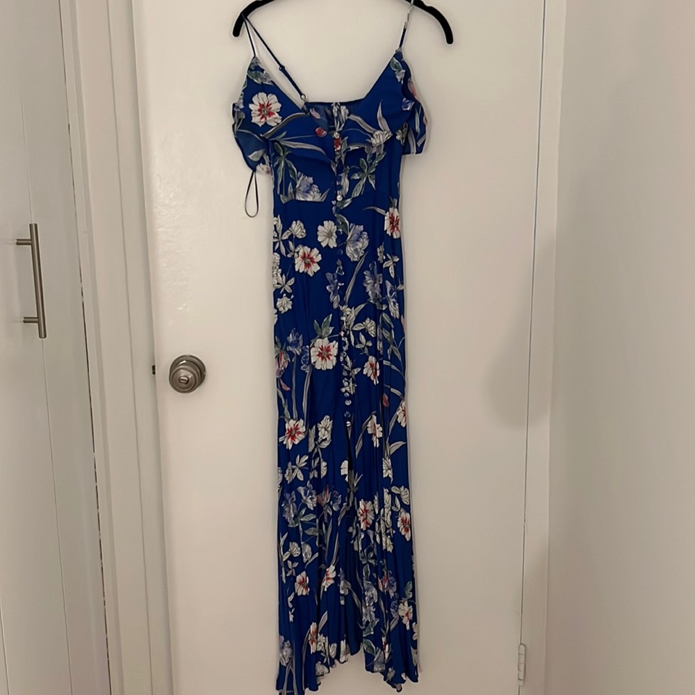 Zara blue floral maxi dress - xs